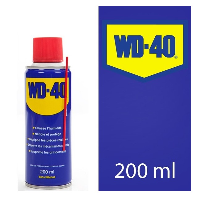 WD 40. Protège, dégrippe, nettoie, lubrifie. 200 ml 