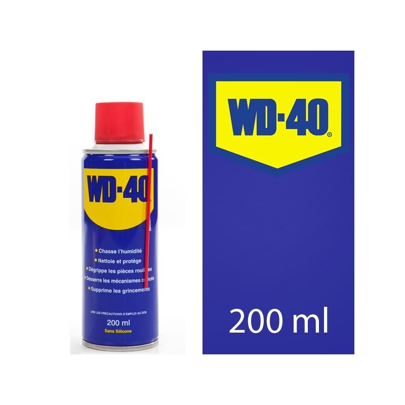 WD 40. Protège, dégrippe, nettoie, lubrifie. 200 ml 