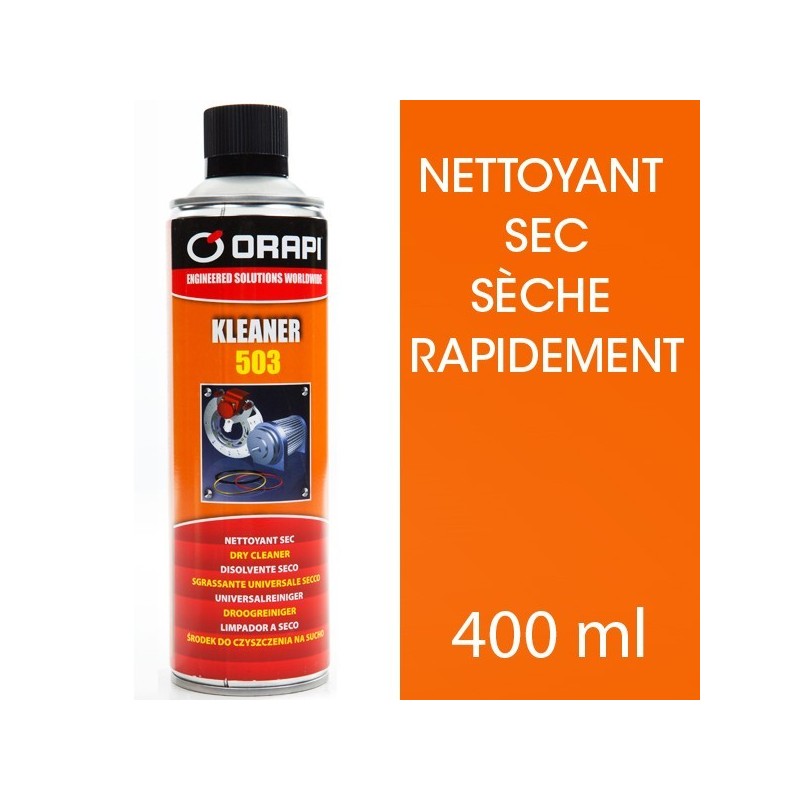 Nettoyant et dégraissant sec. Séchage rapide. 400 ml