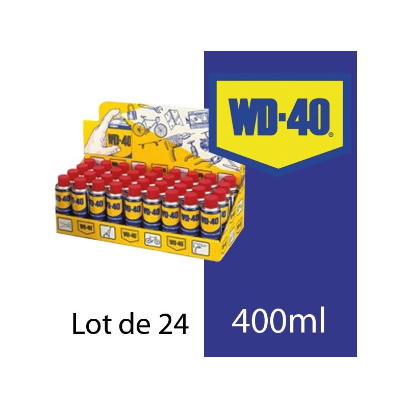 WD 40. Protège, dégrippe, lubrifie. Présentoir 24 x 400 ml