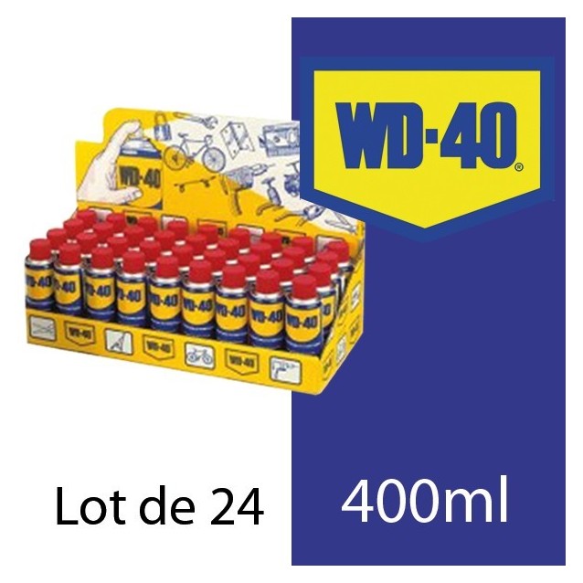 WD 40. Protège, dégrippe, lubrifie. Présentoir 24 x 400 ml