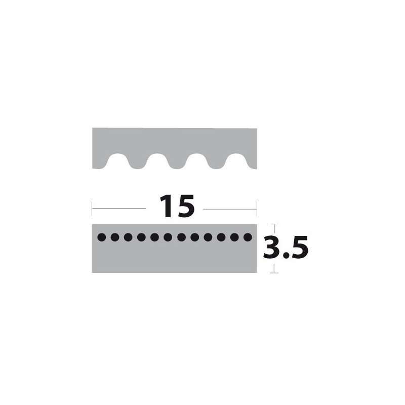 Courroie dentée RENFORCEE 450-5MGT3-15 Gates
