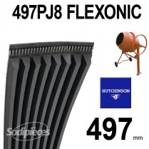 Poly-V Elastique FLEXONIC 497PJ8 Hutchinson