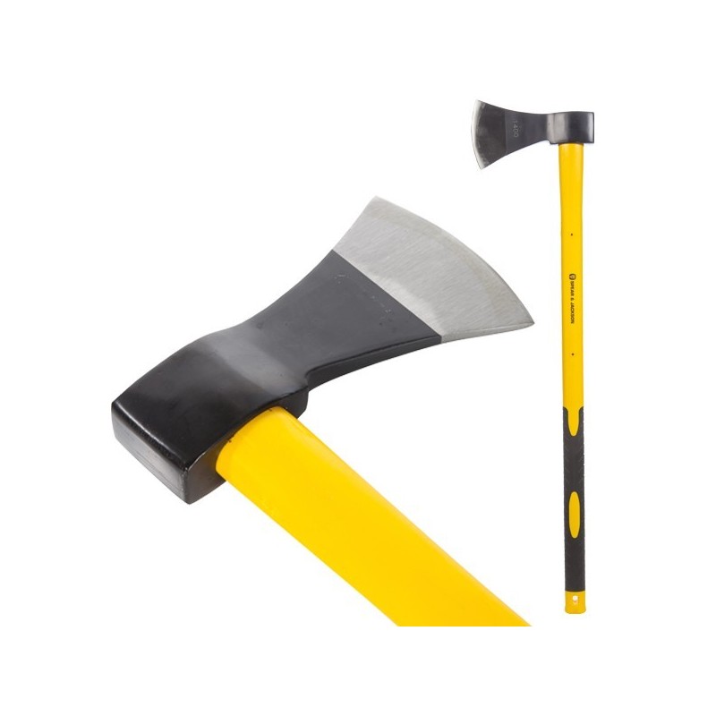 Hache génie. Manche trimatières