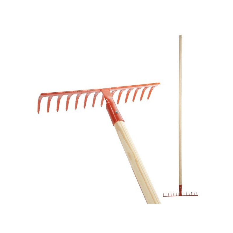 Rateau à douille forgée 14 dents courbées