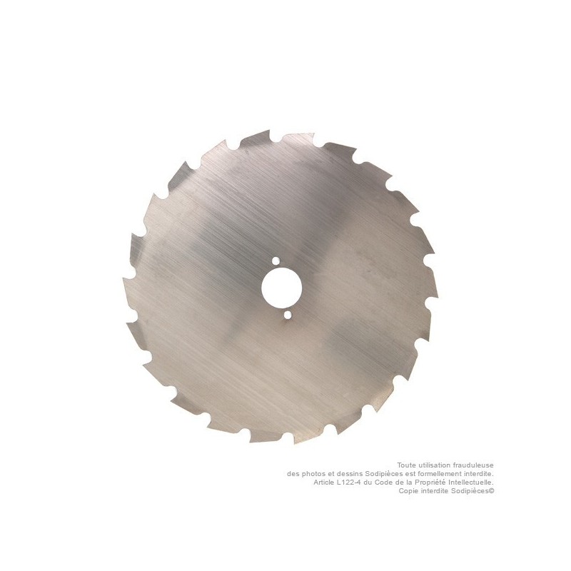 Lame 22 dents à gouges Ø de coupe 200 mm. Ale : 25,4 mm