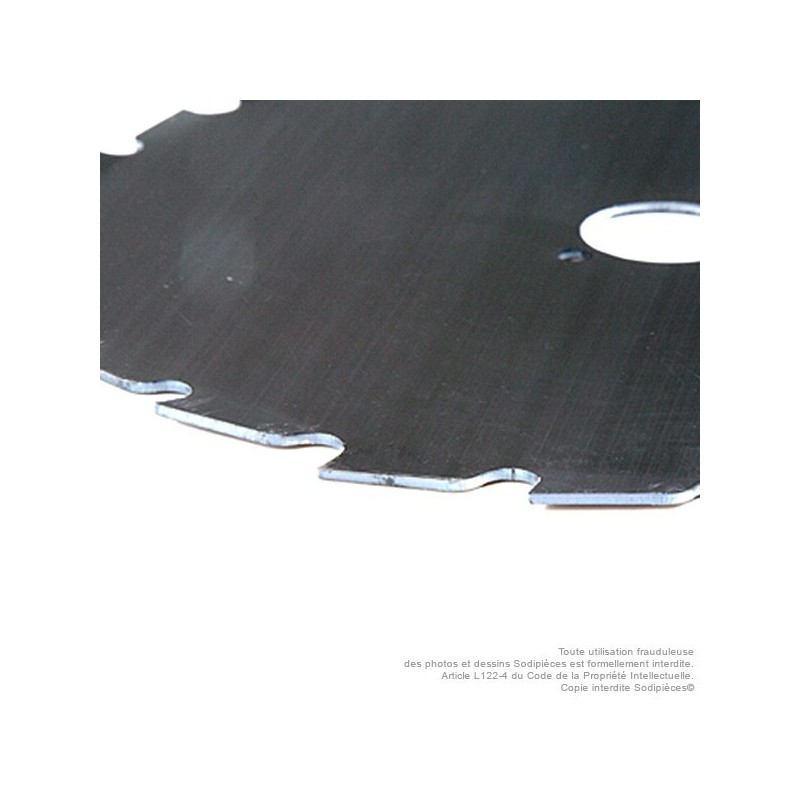 Lame 22 dents à gouges Ø de coupe 200 mm. Ale : 25,4 mm