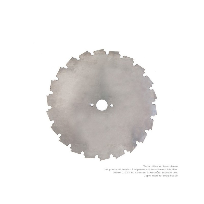 Lame 22 dents à gouges dentées Ø 200 mm. Al 20 mm. Ep 1,6 mm