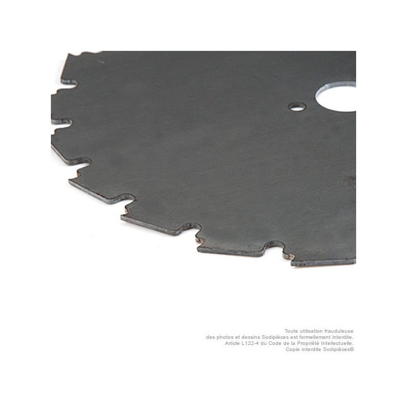 Lame 22 dents à gouges dentées Ø 200 mm. Al 20 mm. Ep 1,6 mm