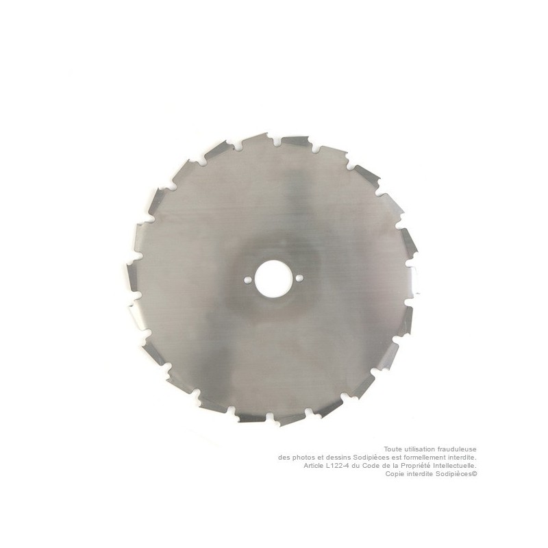 Lame 22 dents à gouges Ø de coupe 200 mm. Ale : 25,4 mm