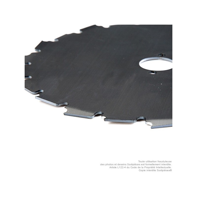 Lame 22 dents à gouges Ø de coupe 200 mm. Ale : 25,4 mm