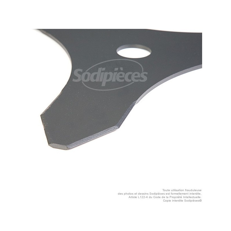 Lame 3 dents Ø coupe 300 mm. Alésage 25,4 mm. Ep : 3 mm