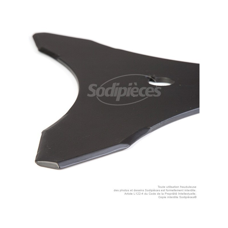 Lame 3 dents Ø coupe 350 mm. Alésage 20.0 mm. Ep : 4 mm