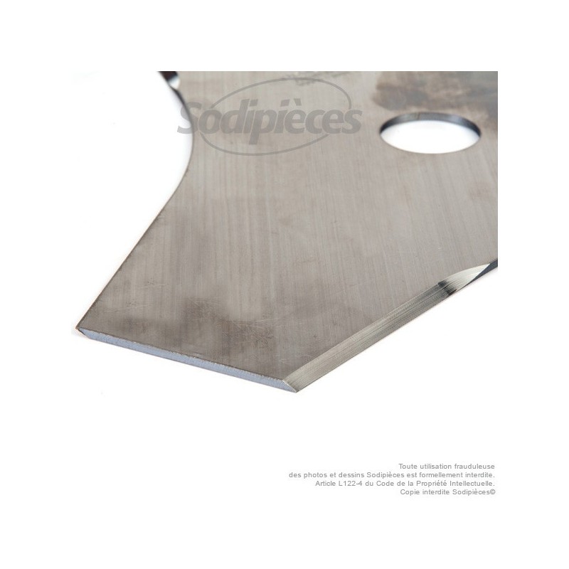 Lame débroussailleuse 3 dents Ø de coupe 250 mm. Ale : 25,4 mm