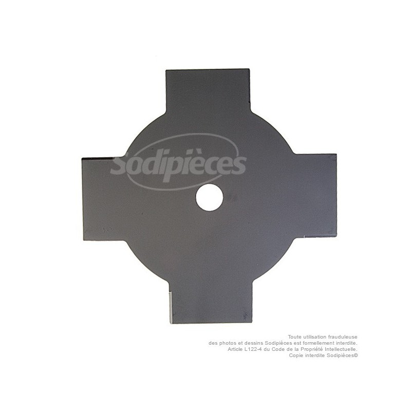 Lame 4 dents. Ø 255 mm. Al 25,4 mm. Ep 1,5 mm.