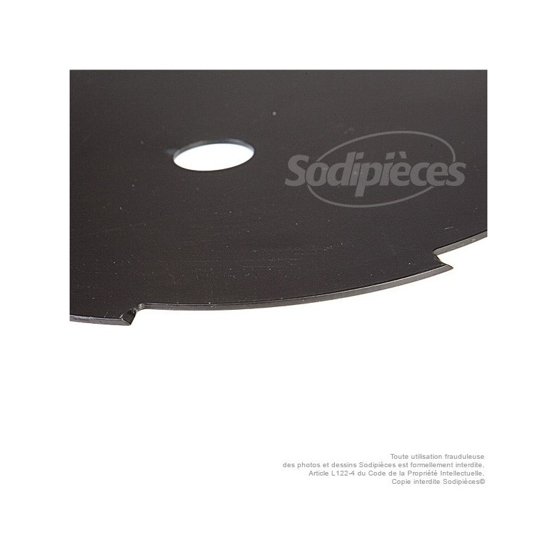 Lame 8 dents. Ø 230 mm. Al 25,4 mm. Ep 1,5 mm.