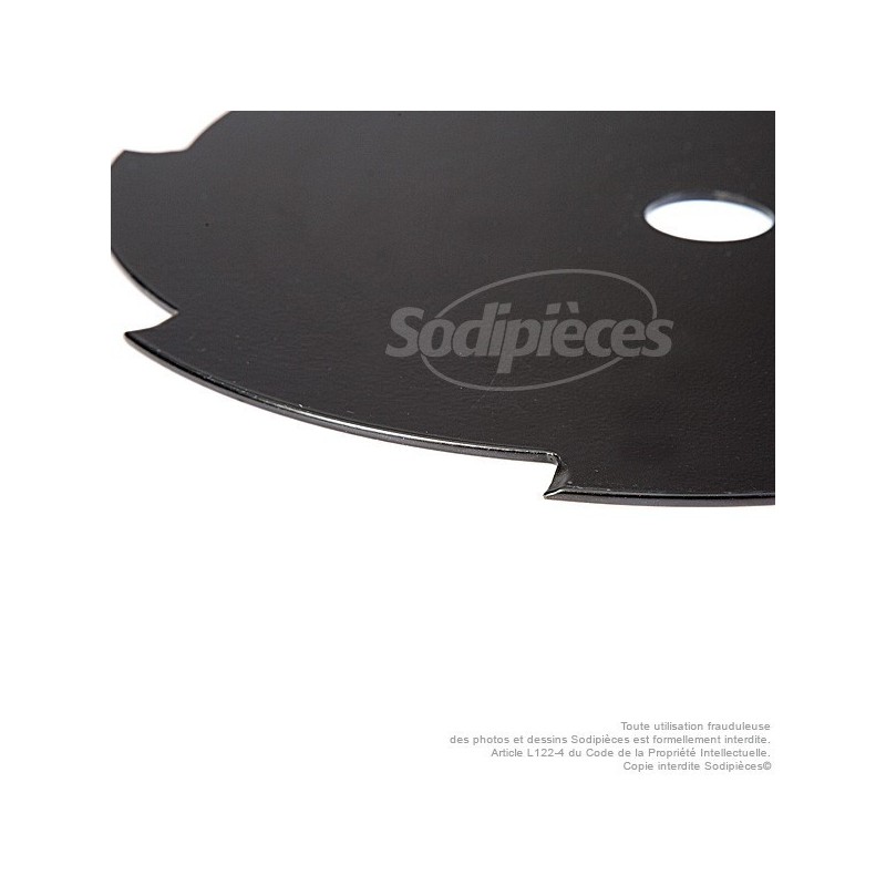 Lame 8 dents. Ø 255 mm. Al 25,4 mm. Ep 1,5 mm.