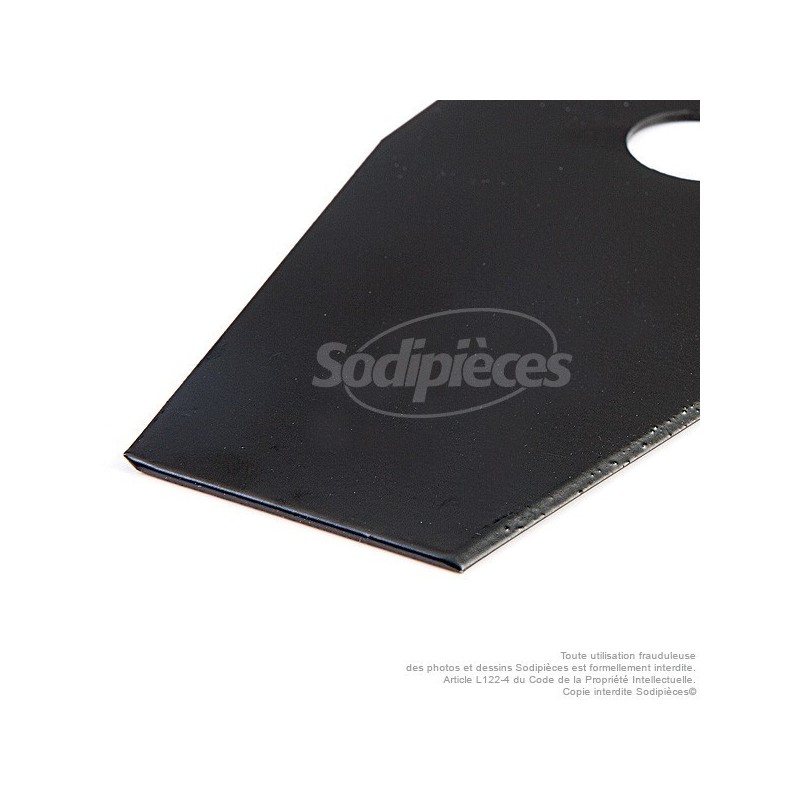 Lame droite. Ø 255 mm. Al 25,4 mm. Ep 1,5 mm.