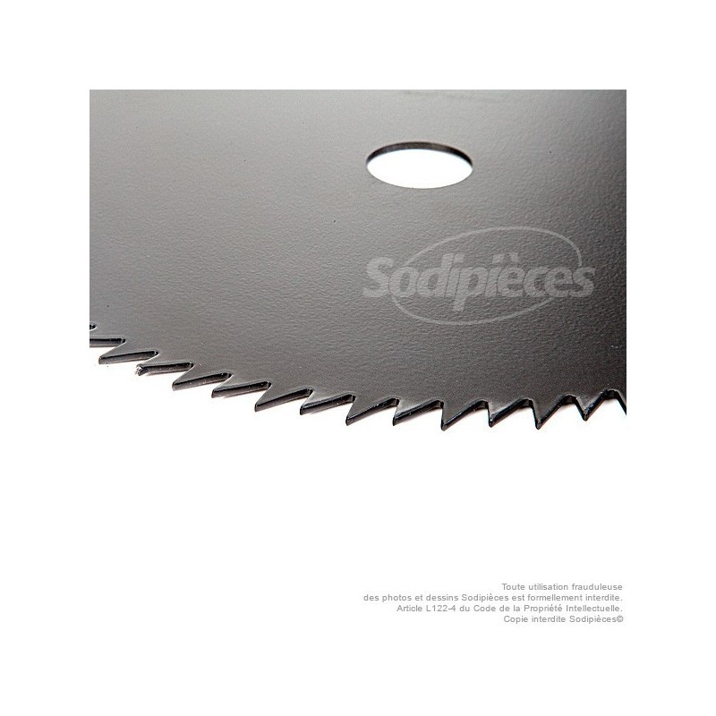 Lame 80 dents scie. Ø 230 mm. Al 25,4 mm. Ep 1,5 mm.