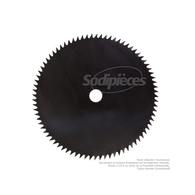 Lame 80 dents scie. Ø 255 mm. Al 25,4 mm. Ep 1,5 mm.