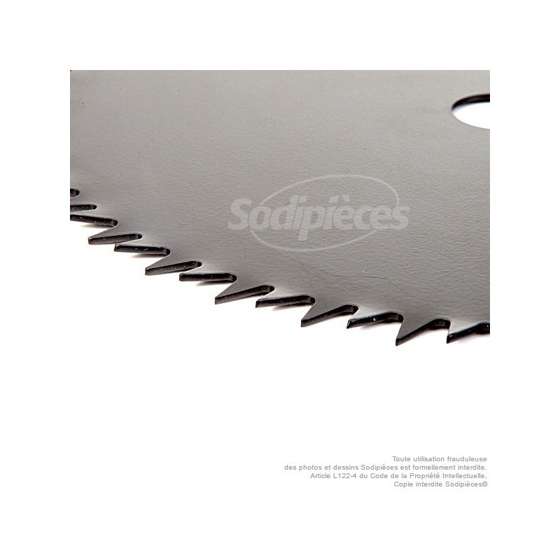 Lame 80 dents scie. Ø 255 mm. Al 25,4 mm. Ep 1,5 mm.