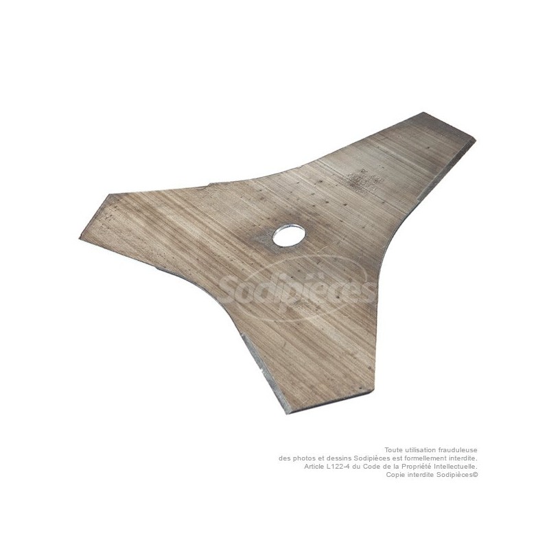 Lame 3 dents. Ø 280 mm. Al 20 mm. Ep 2 mm.
