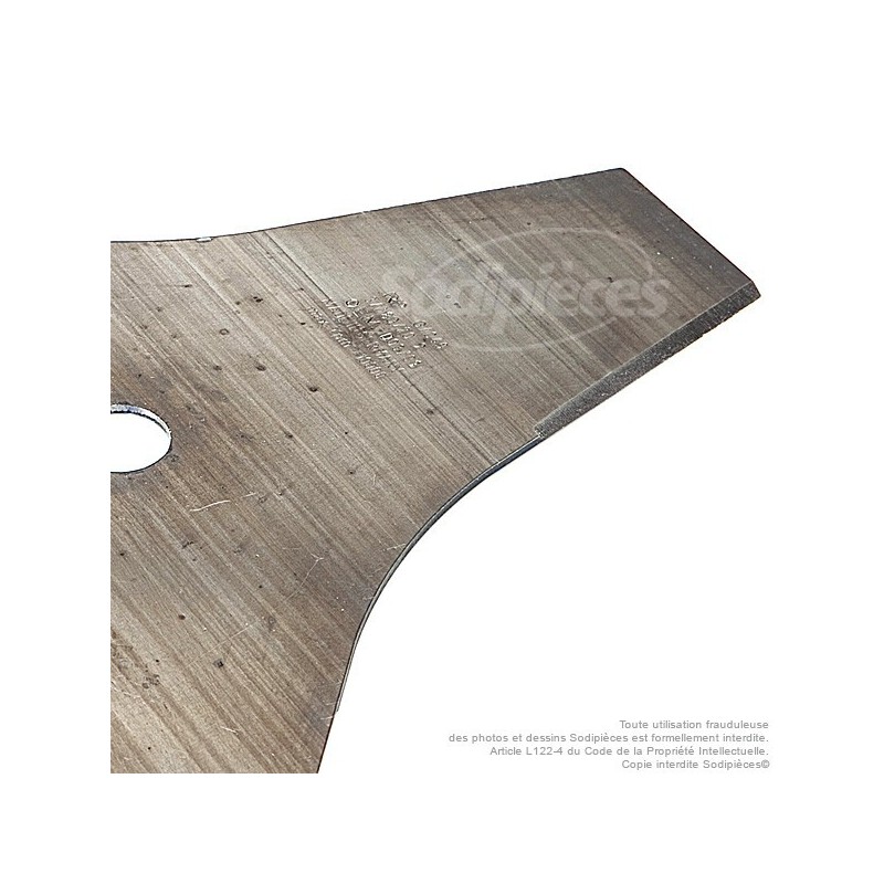 Lame 3 dents. Ø 280 mm. Al 20 mm. Ep 2 mm.