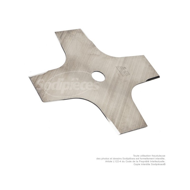 Lame 4 dents. Ø 250 mm. Al 25,4 mm. Ep 2 mm.