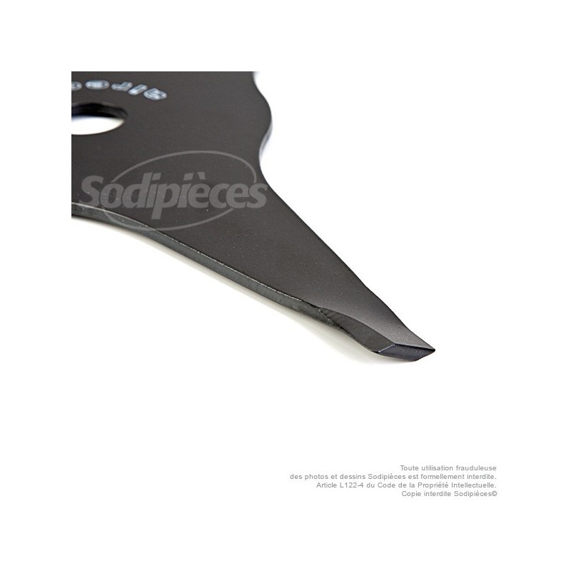 Lame 3 dents. Aire Cut. Ø 350 mm. Al 25,4 mm. Ep 4,2 mm.