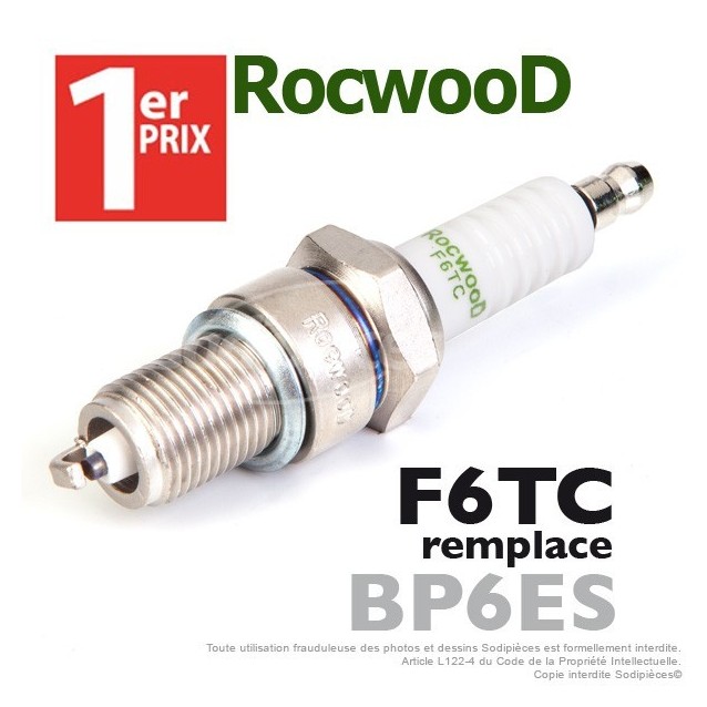 Bougie type BP6ES. 1er Prix Rocwood. F6TC Bougie type BP6ES. 1er Prix Rocwood. F6TC