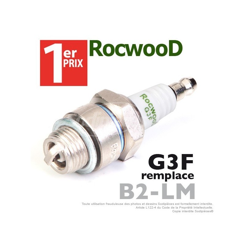 Bougie type B2LM. 1er Prix Rocwood. G3F