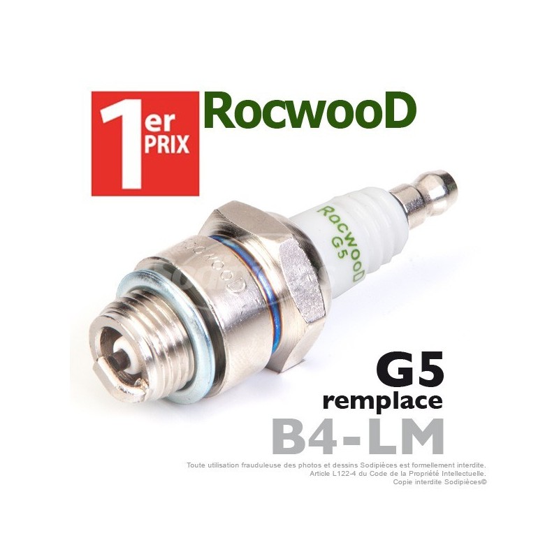 Bougie type B4LM. 1er Prix Rocwood. G5
