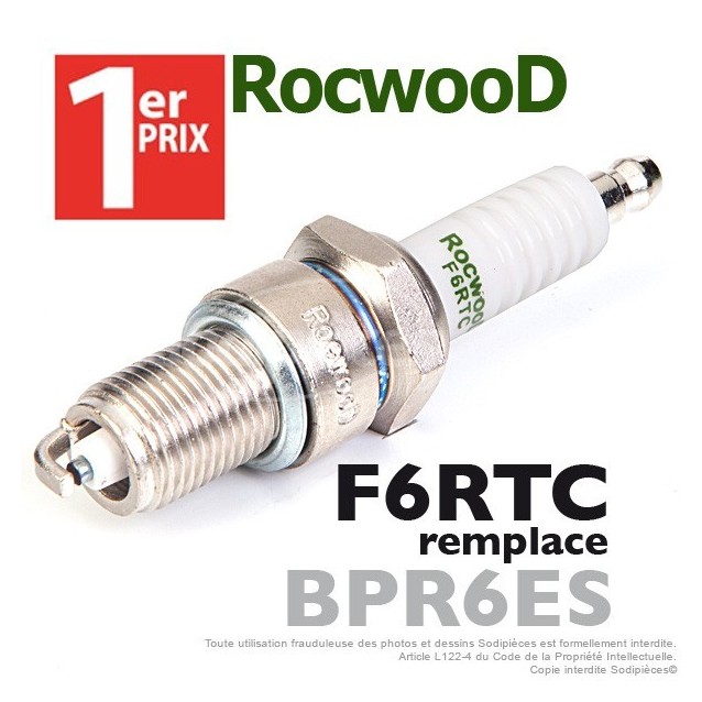 Bougie type BPR6ES. 1er Prix Rocwood. F6RTC