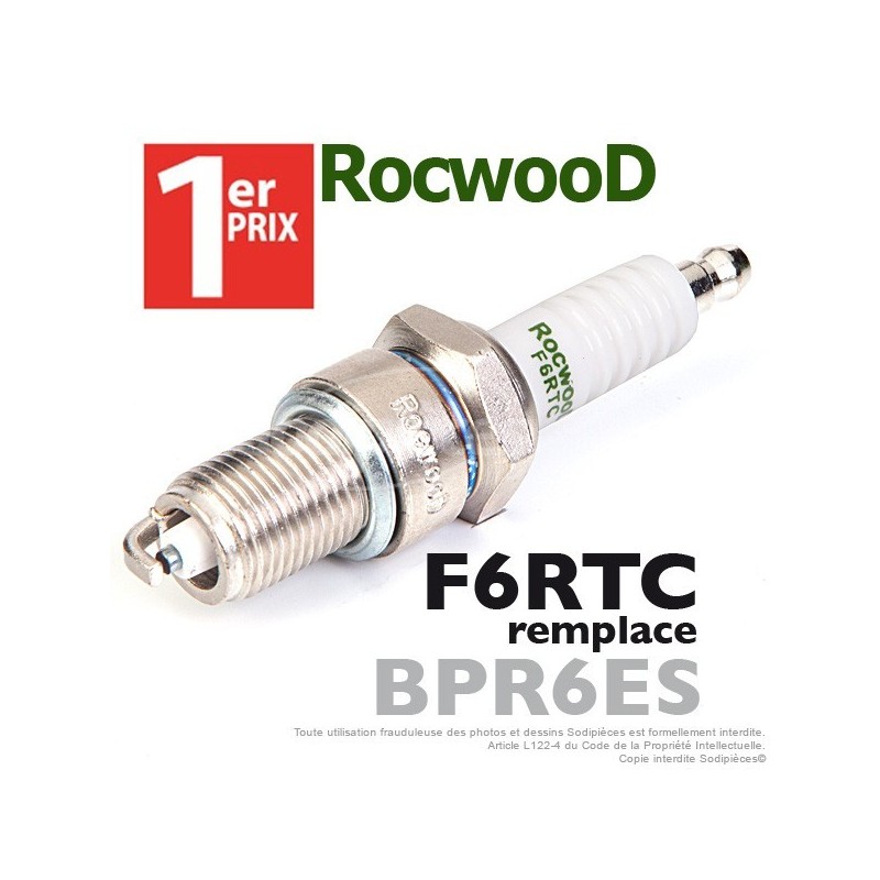 Bougie type BPR6ES. 1er Prix Rocwood. F6RTC