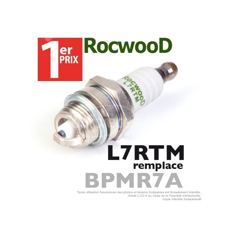 Bougie type BPMR7A. 1er Prix Rocwood. L7RTM