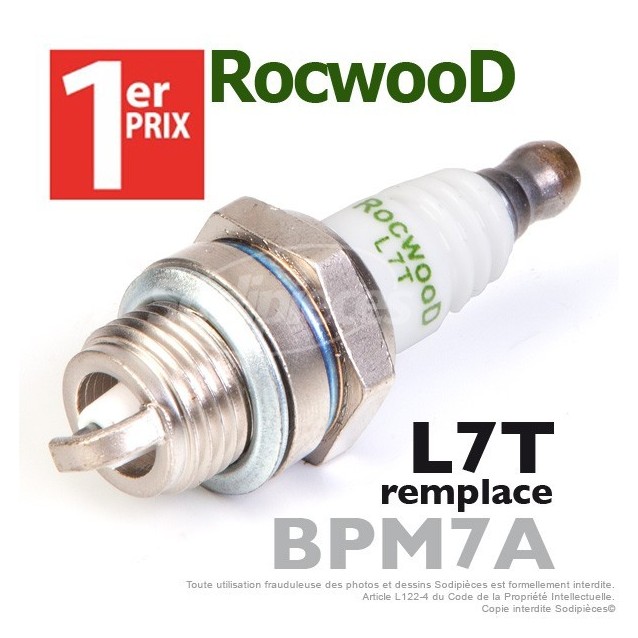 Bougie type BPM7A. 1er Prix Rocwood. L7T