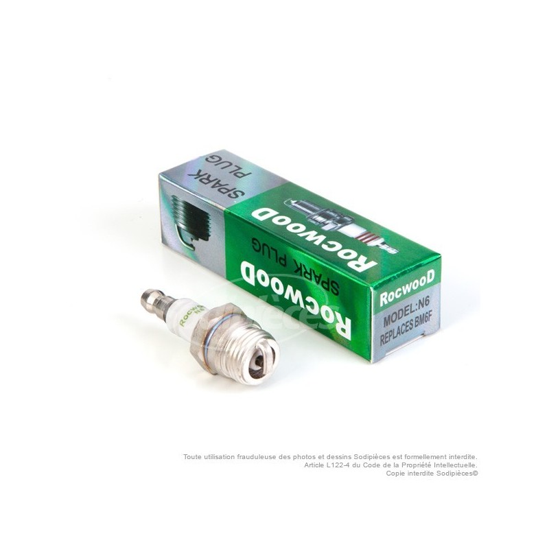 Bougie type BM6F. 1er Prix Rocwood. N6