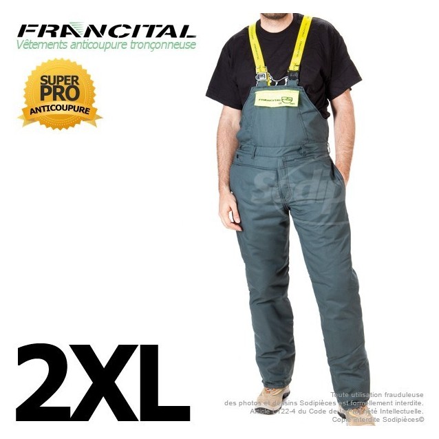 Salopette anticoupure. Francital. Taille XXL