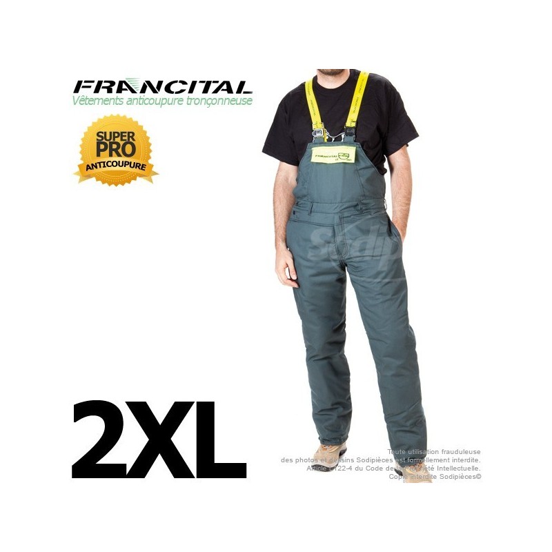 Salopette anticoupure. Francital. Taille XXL
