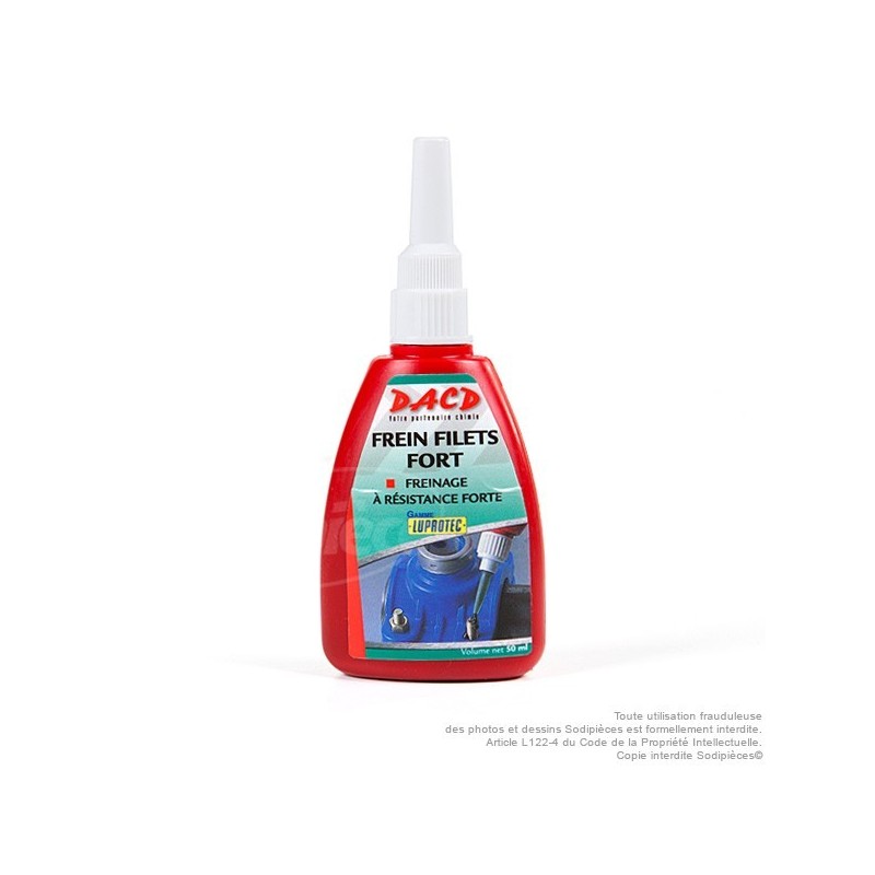 Frein filets fort. Freinage à résistance forte.