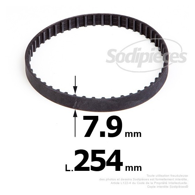 Courroie pour électro portatif 254x7,9