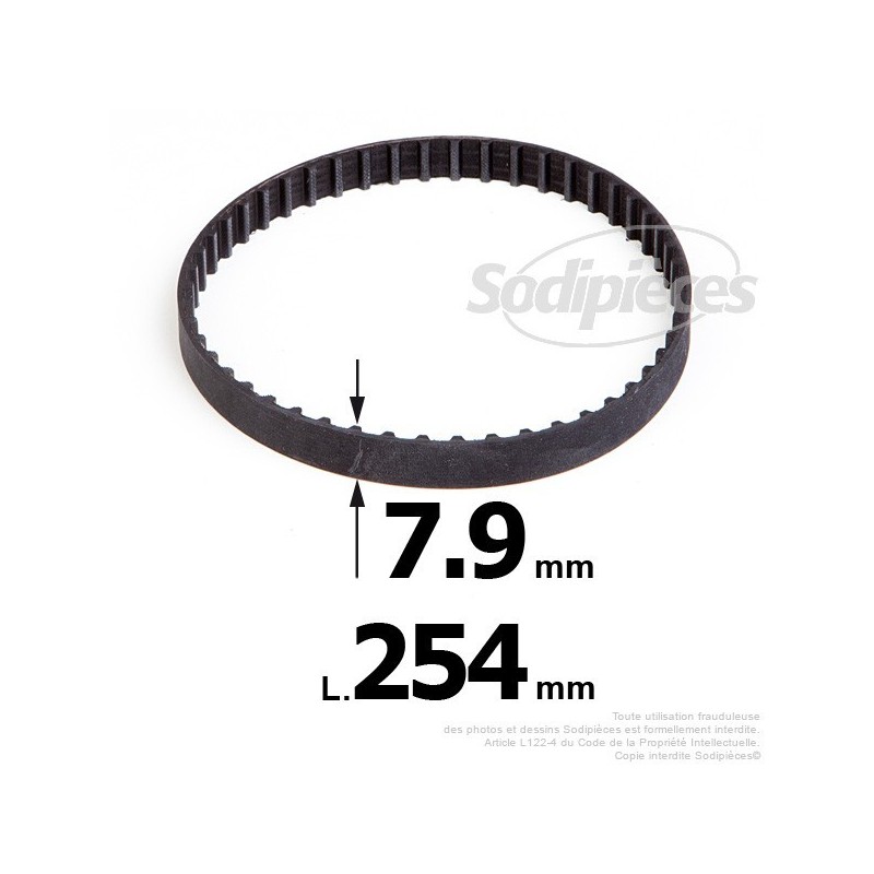 Courroie pour électro portatif 254x7,9