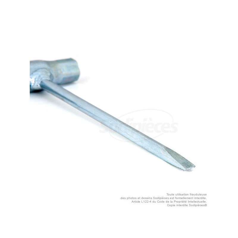 Clé à bougie 10 et 19 avec manche tournevis