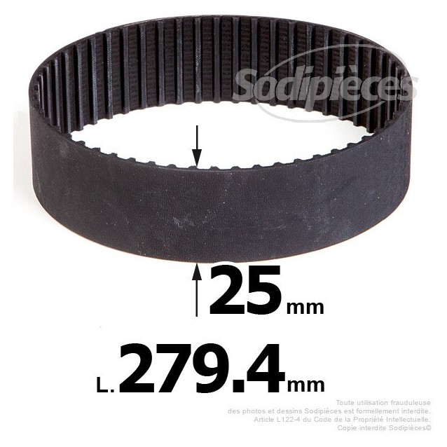 Courroie pour électro portatif 279,4x25