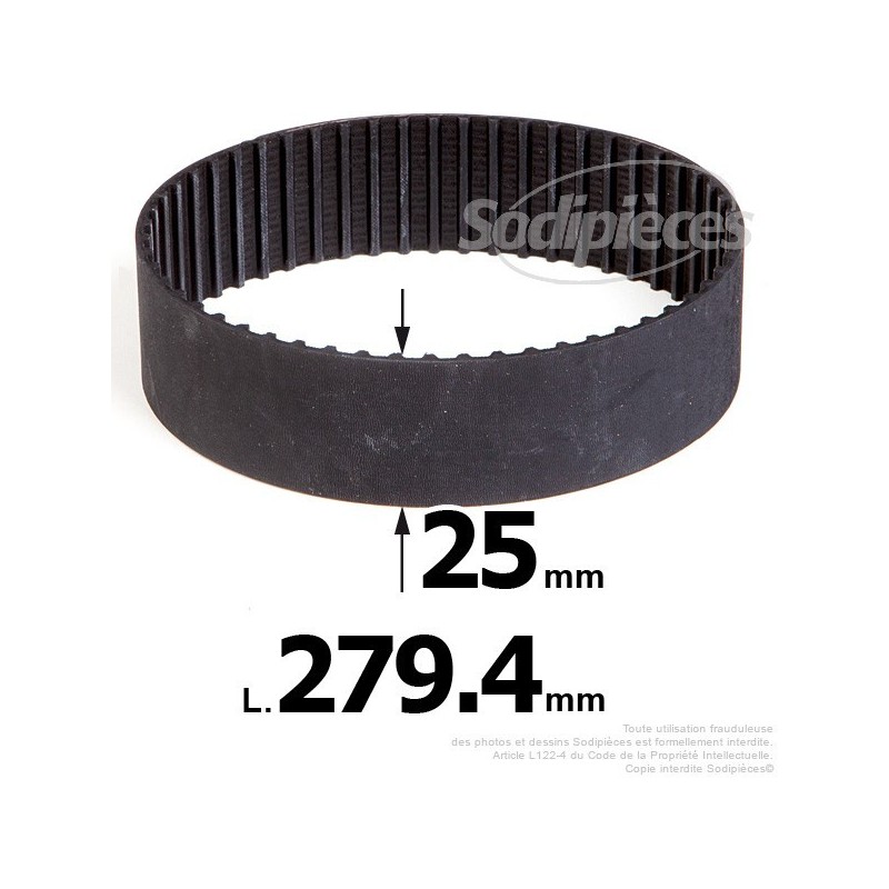 Courroie pour électro portatif 279,4x25