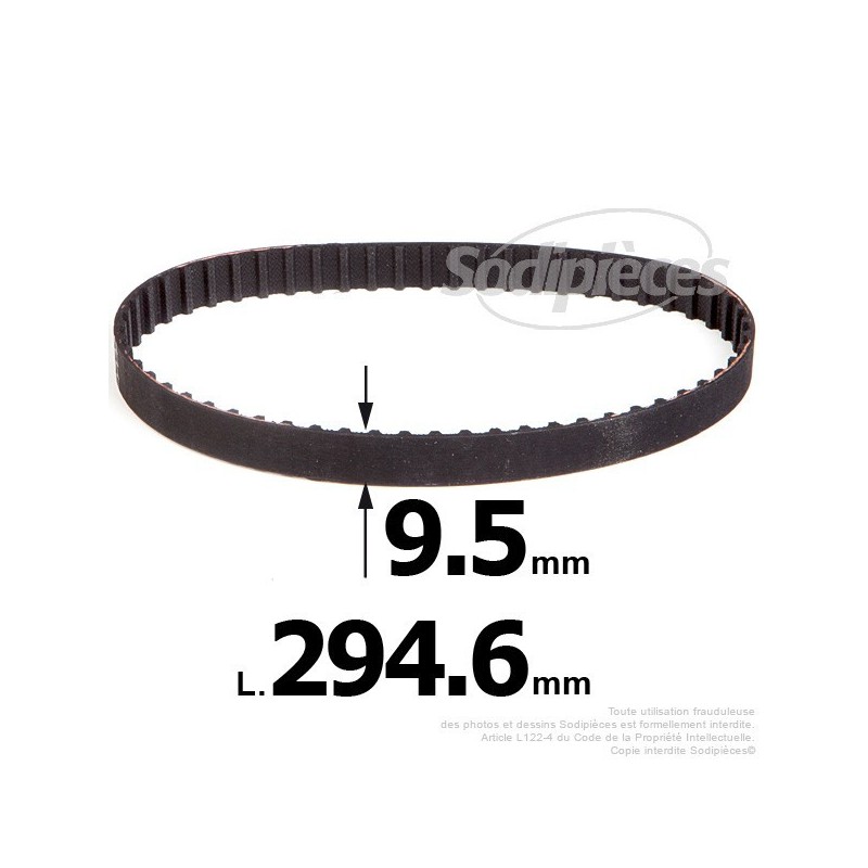 Courroie pour électro portatif 294,6x9,5