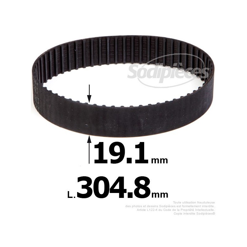 Courroie pour électro portatif 304,8x19,1