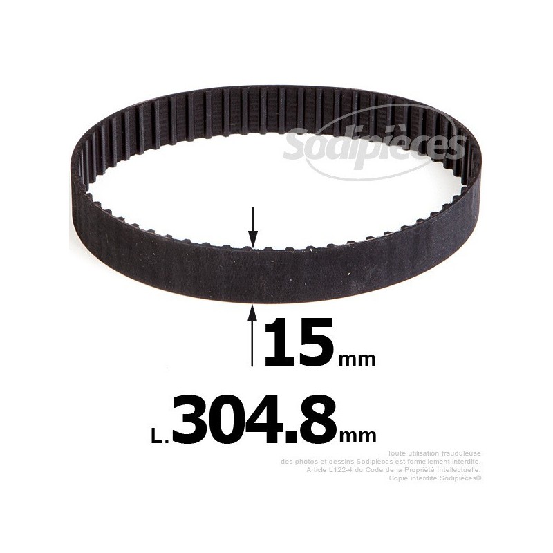 Courroie pour électro portatif 304,8x15