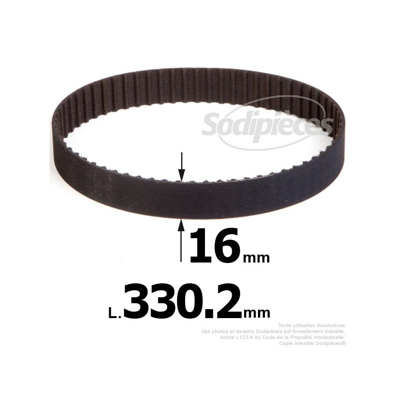 Courroie pour électro portatif 330,20x16
