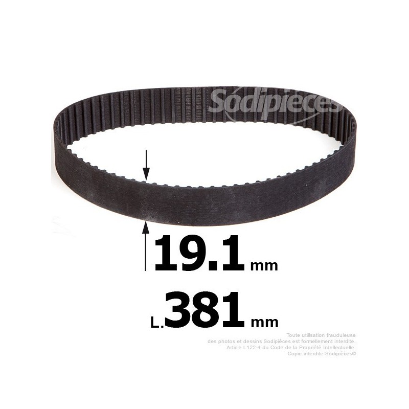 Courroie pour électro portatif 381x19,1